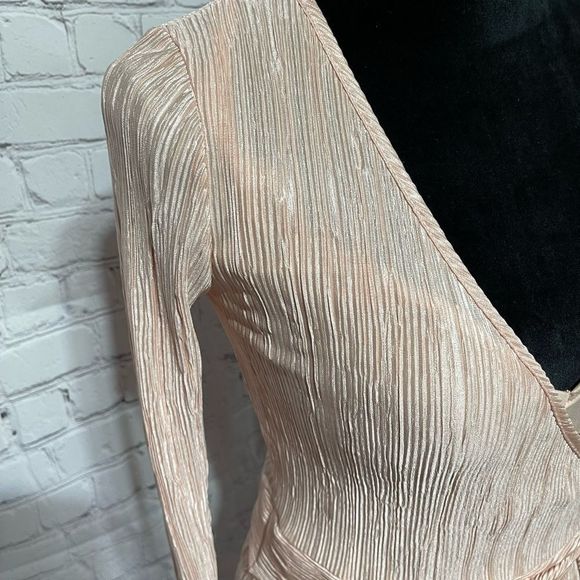 Apricot Wrap Dress By Sweet Claire Small - Picture 12 of 15